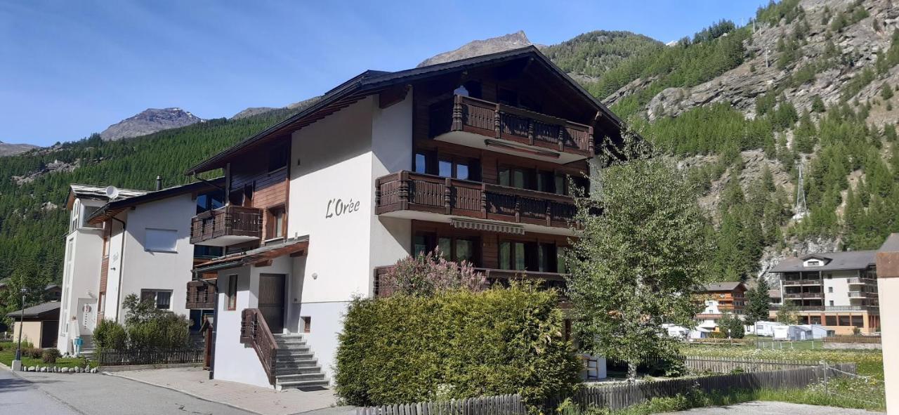 Free Cable Car & Bus In The Summer Haus L'Oree Saas-Grund Exterior photo